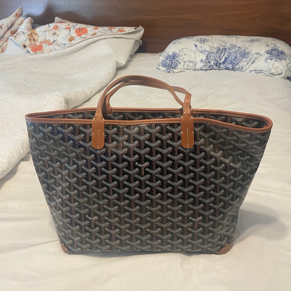 Goyard Brown/Black Artois PM tote bag- like new! 100% Authentic - Picture 6 of 9